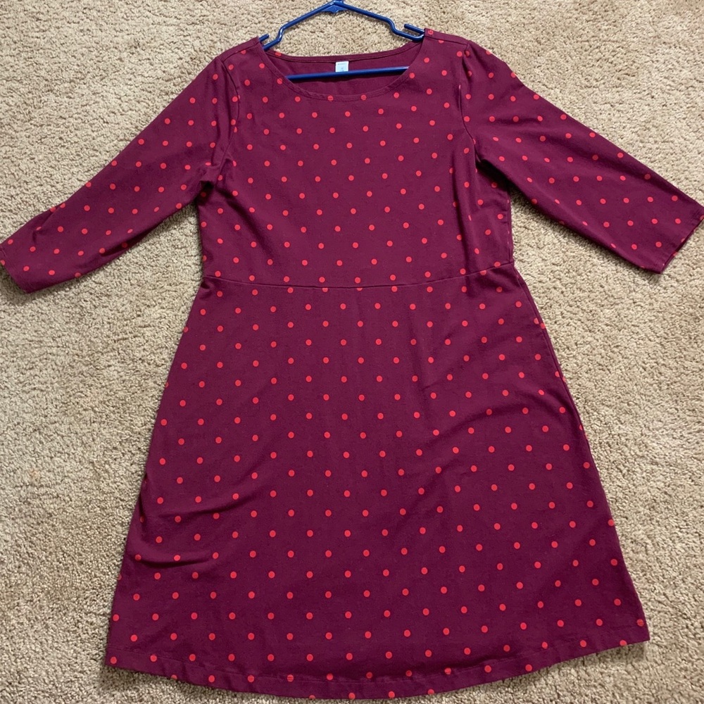 Old Navy Fall Polka Dot Dress